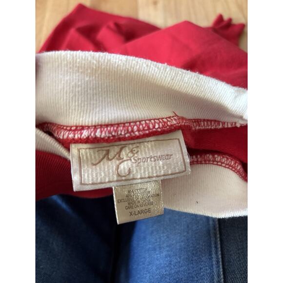 Vintage Cottage Cardinal Birds Christmas Granny Sweatshirt Red XL Grandma Core - Picture 3 of 4